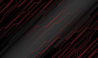 abstrato vermelho Preto cyber geométrico dinâmico em branco com em branco espaço futurista Projeto moderno tecnologia fundo vetor