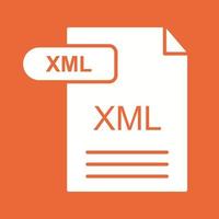 ícone de vetor xml