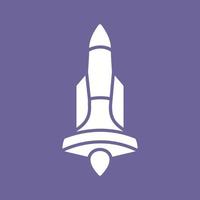 ícone de vetor de foguete