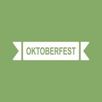 ícone de vetor de banner da oktoberfest