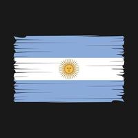 vetor de pincel de bandeira argentina