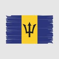 vetor de escova de bandeira de barbados