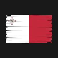 vetor de pincel de bandeira de malta