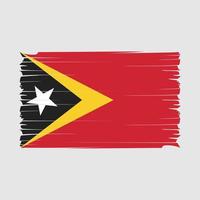 vetor de escova de bandeira de timor leste