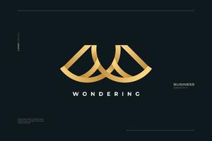 luxuoso e elegante carta W logotipo Projeto com abstrato conceito. adequado para Cosmético, spa, ou moda marca logotipo vetor