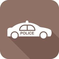 ícone de vetor de carro de polícia