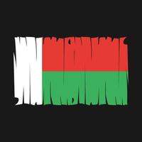 vetor da bandeira de madagascar