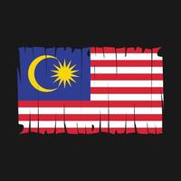 vetor de bandeira da malásia