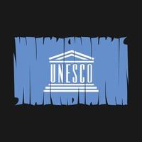 unesco bandeira vetor