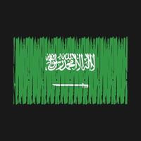 escova de bandeira da arábia saudita vetor