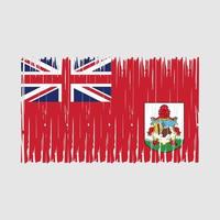 escova de bandeira das bermudas vetor