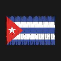 escova de bandeira cuba vetor