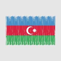 escova de bandeira do azerbaijão vetor