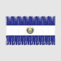 escova de bandeira de el salvador vetor