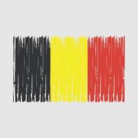 escova de bandeira da bélgica vetor