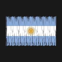 escova da bandeira da argentina vetor