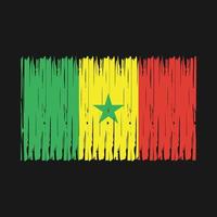 escova de bandeira senegal vetor