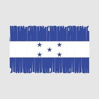 ilustração vetorial de pincel de bandeira de honduras vetor