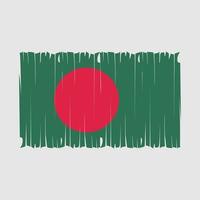 ilustração vetorial de pincel de bandeira de bangladesh vetor