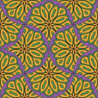 abstrato mandala peixe escala desatado padronizar. ornamental telha, mosaico fundo. floral patchwork infinidade cartão. árabe, indiano, otomano motivos. vetor