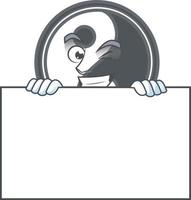 yin yang desenho animado personagem estilo vetor