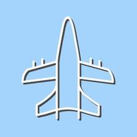 ícone de vetor de avião militar