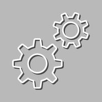 ícone de vetor de configuração