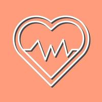 ícone de vetor de batimento cardíaco