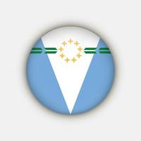 bandeira formosa. províncias argentinas. ilustração vetorial. vetor