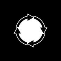 reciclar o símbolo, ícone de ilustração vetorial. vetor