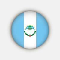 bandeira de Neuquén. províncias argentinas. ilustração vetorial. vetor