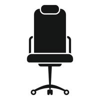 trabalhos cadeira ícone simples vetor. escritório sentar vetor