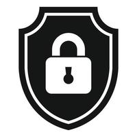 melhor ssl certificado ícone simples vetor. seguro dados vetor