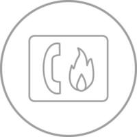 ícone de vetor de emergência de incêndio exclusivo