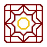 decoração ícone duocolor vermelho estilo Ramadã ilustração vetor elemento e símbolo perfeito.