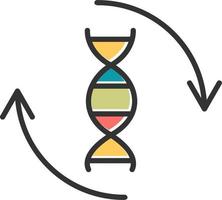 ícone de vetor de DNA