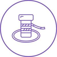 ícone de vetor de poste de amarração