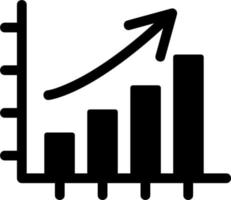 ícone de vetor de gráfico de barras