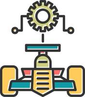 ícone de vetor de configuração de carro