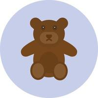 ícone de vetor de ursinho de pelúcia
