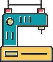 ícone de vetor de máquina de costura