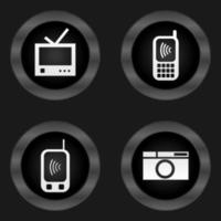 ícone em uma tema eletrônicos e técnicas. uma vetor ilustração