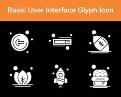 básico do utilizador interface vetor ícone conjunto