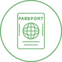 ícone de vetor de passaporte