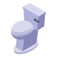 cerâmico banheiro ícone isométrico vetor. público banheiro vetor