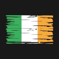 escova da bandeira da irlanda vetor