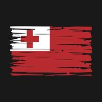 escova de bandeira tonga vetor