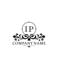 carta ip floral logotipo Projeto. logotipo para mulheres beleza salão massagem Cosmético ou spa marca vetor