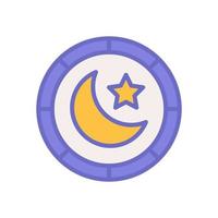 lua Estrela ícone para seu local na rede Internet projeto, logotipo, aplicativo, ui. vetor
