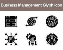 o negócio gestão vetor ícone conjunto